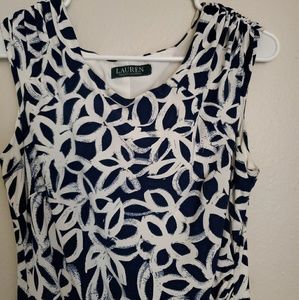 Ralph Lauren Dress Blue and White